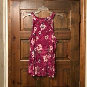 Torrid  floral high neck tank NWT size 2